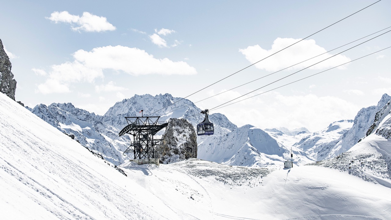vallugabahn c arlberger bergbahnen ski arlberg - Der Arlberg – Wiege des alpinen Skilaufs