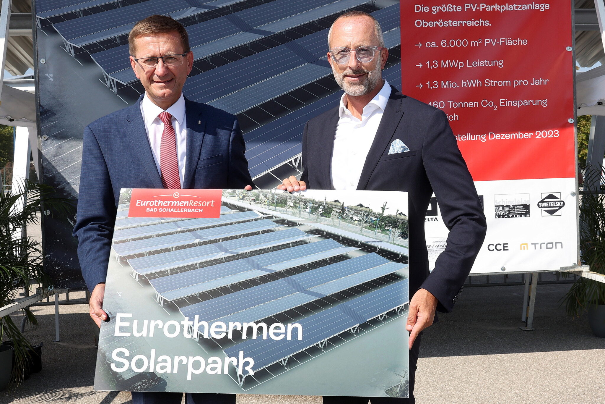 Eurothermen Baustart Bild 1 scaled - Die Eurothermen errichten am Standort Bad Schallerbach die größte Parkplatz Photovoltaik-Anlage Oberösterreichs