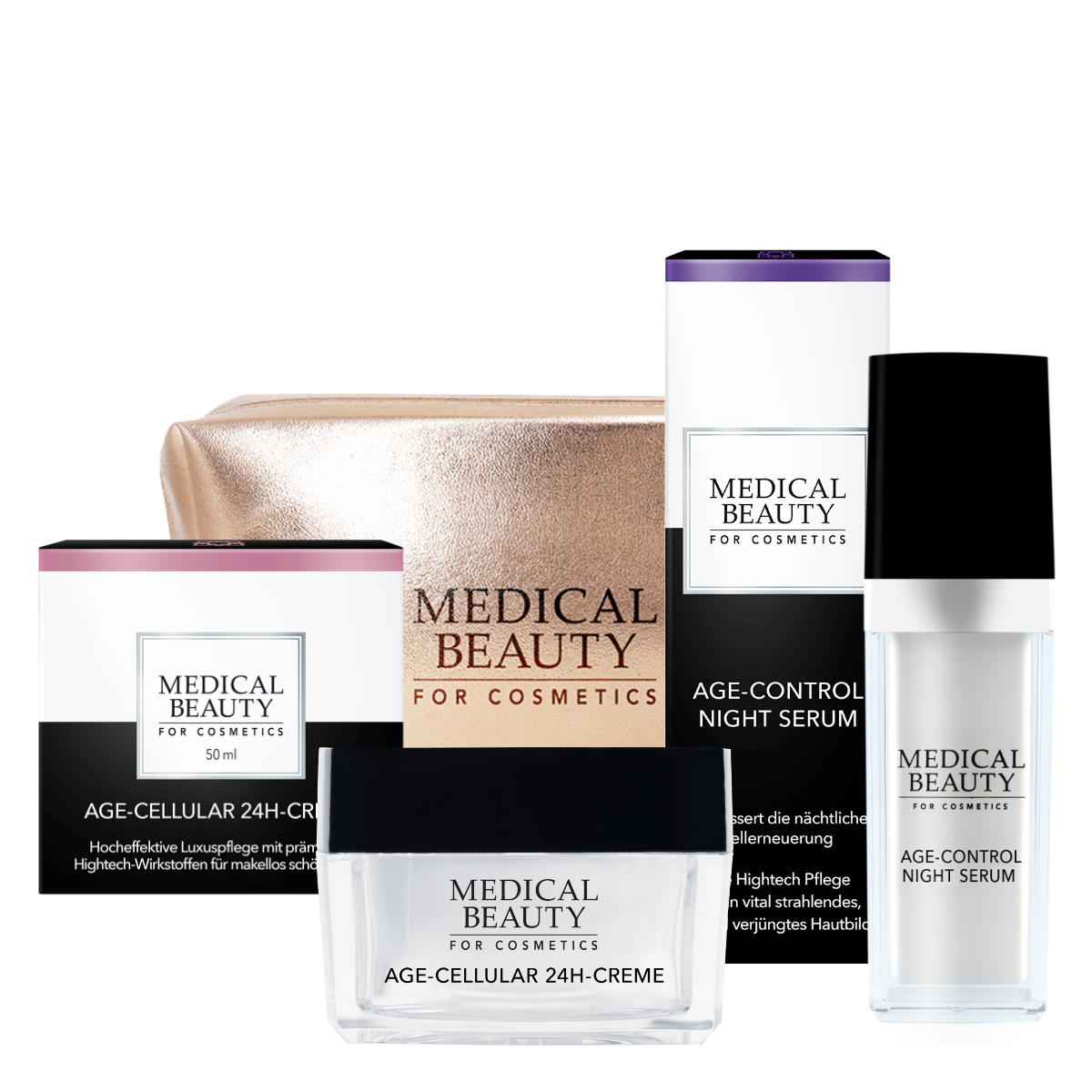 MB Webset Set AGE C NIGHT SERUM - MEDICAL BEAUTY FOR COSMETICS - Hightech-Luxusset
