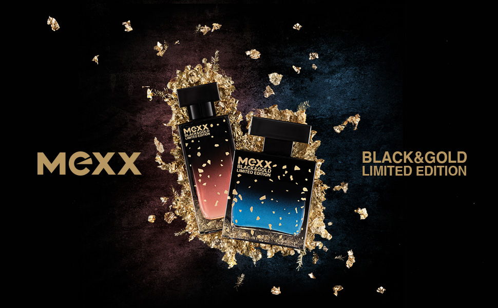 Mexx Black and Gold Visual - Make it Golden: Unvergessliche Momente mit dem Black & Gold Limited Edition Duftduo von MEXX