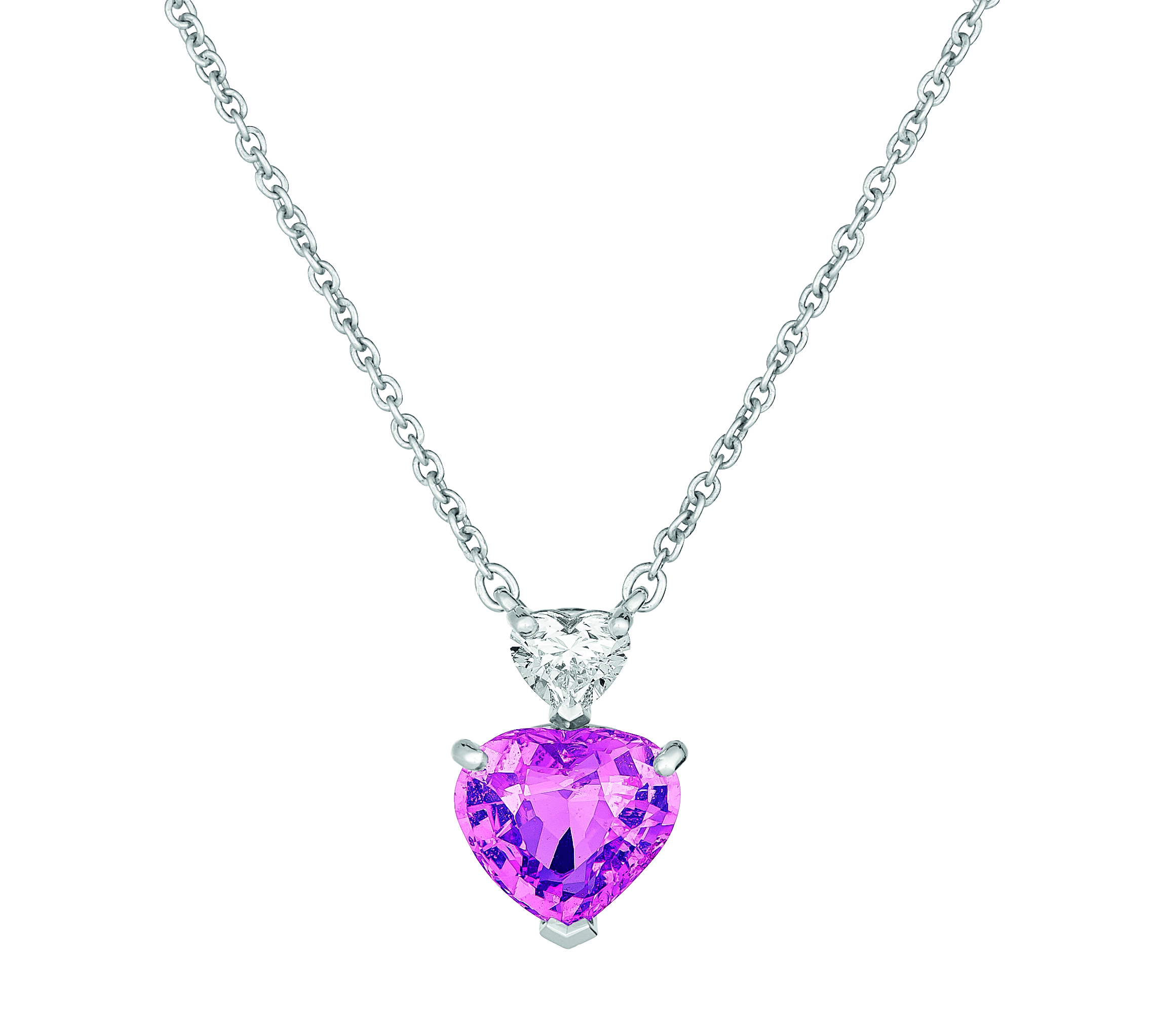 Juweliere A.E. Koechert Collier rosa Saphir Herz 254ct Diamant 030ct E 15.000 - Juweliere A.E. Köchert_Collier_rosa Saphir-Herz 2,54ct, Diamant 0,30ct_€ 15.000