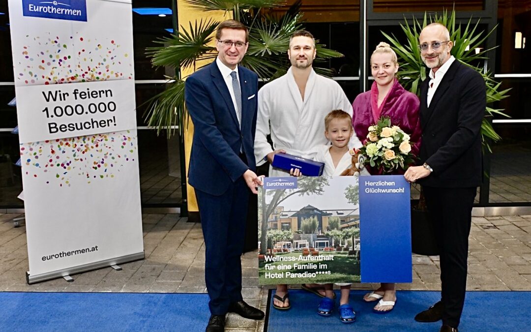 Oberösterreich: Eurothermen begrüßen den 1‑Millionsten Gast 2025