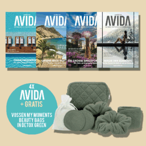 avida.fb_1225vossengreen1080x1080pix AVIDA ABO / 4-Ausgaben im Jahr / Promotion Vossen MY MOMENTS Beauty Bags / Farbe detox green