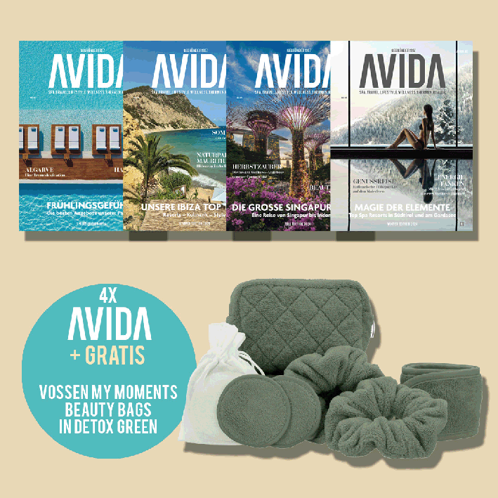 AVIDA ABO / 4-Ausgaben im Jahr / Promotion Vossen MY MOMENTS Beauty Bags / Farbe detox green avida.fb 1225vossengreen1080x1080pix - AVIDA ABO / 4-Ausgaben im Jahr / Promotion Vossen MY MOMENTS Beauty Bags / Farbe detox green